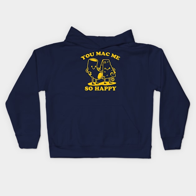 MAC ME HAPPY Kids Hoodie by toddgoldmanart